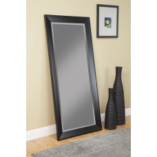 Contemporary Black Full Length Leaner Mirror   565294296